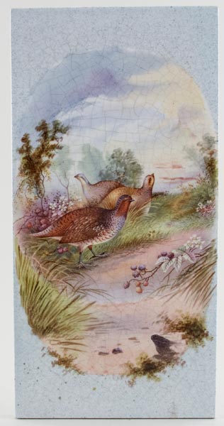 Tile Partridge c1900